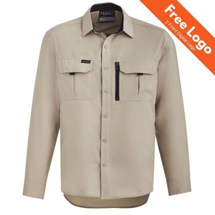 Syzmik Men’s Long Sleeve Ripstop Shirt
