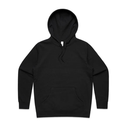 AS Colour Women's Stencil Hoodie 4102 in Black, unbranded front view from the official supplier.