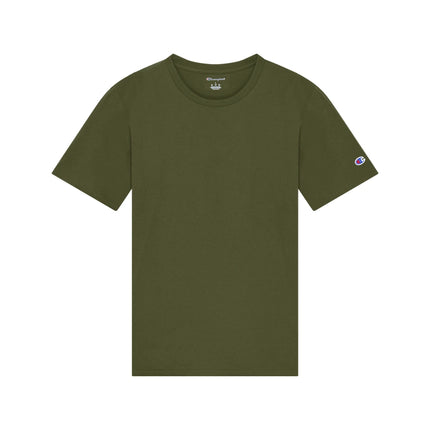 Champion CH1000 Adult Jersey T-Shirt in Fresh Olive, front view.