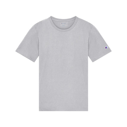 Champion CH1000 Adult Jersey T-Shirt in Light Steel, front view.