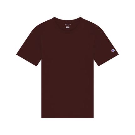 Champion CH1000 Adult Jersey T-Shirt in Maroon, front view.