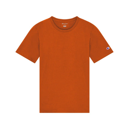 Champion CH1000 Adult Jersey T-Shirt in Orange, front view.