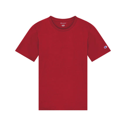 Champion CH1000 Adult Jersey T-Shirt in Red, front view.
