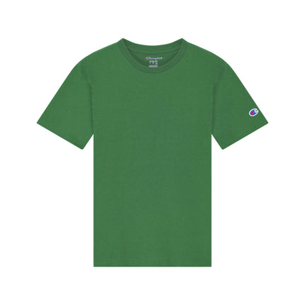 Champion CH1081 Youth Jersey T-Shirt in Kelly Green, front view.