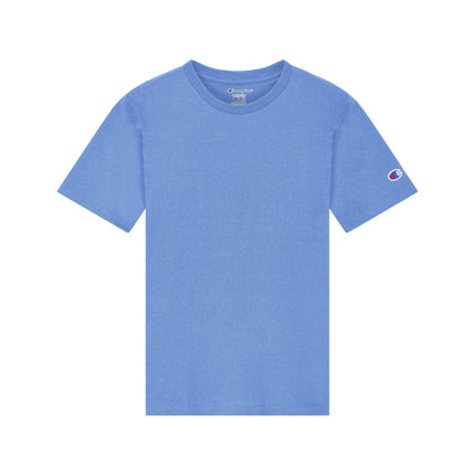 Champion CH1081 Youth Jersey T-Shirt in Light Blue, front view.