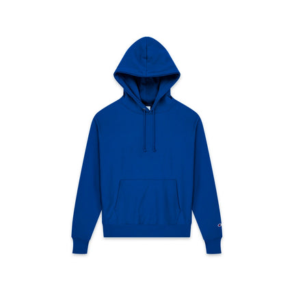 Champion S101 Adult Reverse Weave Pullover Hooded Sweatshirt in Athletic Royal, front view.