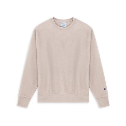 Champion S149 Adult Reverse Weave Crew Sweatshirt in Body Blush, front view.