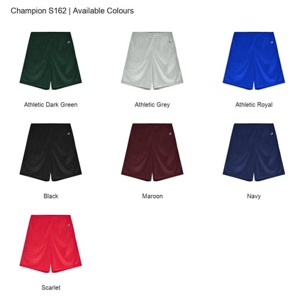 Champion S162 colour chart showing all 7 available colours.