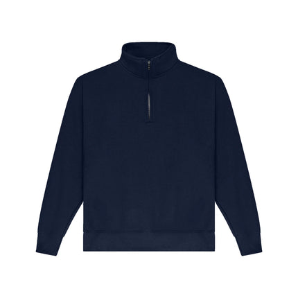 Champion S450 Adult Powerblend Quarter-Zip Pullover in Navy, front view.