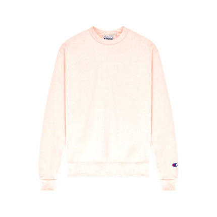 Champion S600 Adult Powerblend Crewneck Sweatshirt in Body Blush, front view.