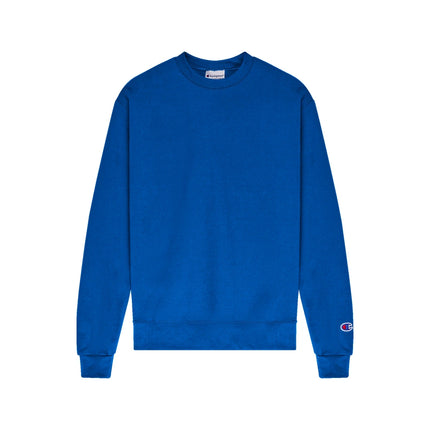 Champion S600 Adult Powerblend Crewneck Sweatshirt in Royal Blue, front view.