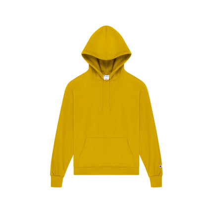 Champion S700 Adult Powerblend Pullover Hoodie in Gold, front view.