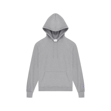 Champion S700 Adult Powerblend Pullover Hoodie in Light Steel, front view.