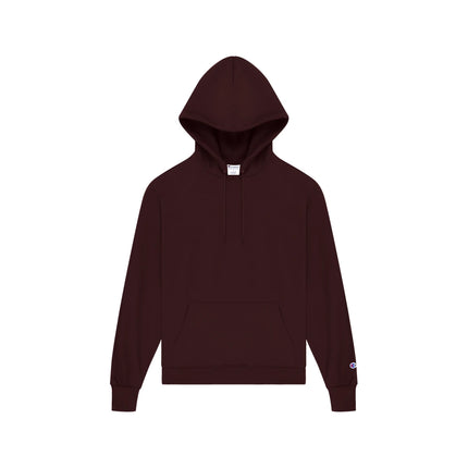 Champion S700 Adult Powerblend Pullover Hoodie in Maroon, front view.