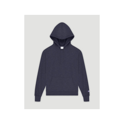 Champion S700 Adult Powerblend Pullover Hoodie in Navy Heather, front view.