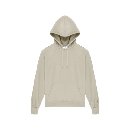 Champion S700 Adult Powerblend Pullover Hoodie in Sand, front view.