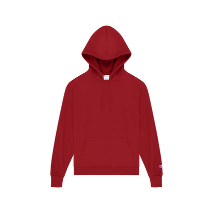 Champion S700 Adult Powerblend Pullover Hoodie in Scarlet, front view.
