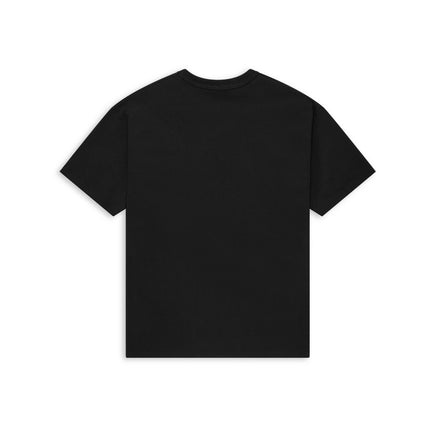 Champion T105 Adult Heritage Jersey T-Shirt in Black, back view.