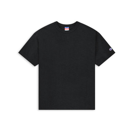 Champion T105 Adult Heritage Jersey T-Shirt in Charcoal Heather, front view.