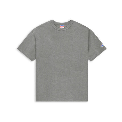 Champion T105 Adult Heritage Jersey T-Shirt in Oxford Grey, front view.
