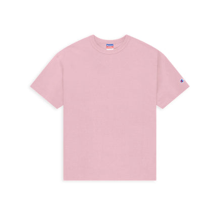 Champion T105 Adult Heritage Jersey T-Shirt in Pink Candy, front view.