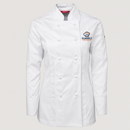 JB's Wear Ladies Long Sleeve Chefs Jacket