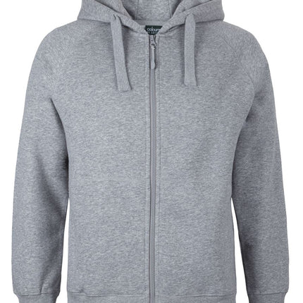 C of C Full Zip Fleecy Hoodie S3FH in 13% Marle, unbranded front view from the official supplier.