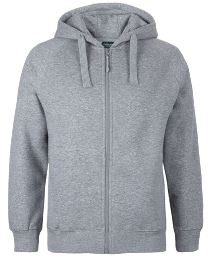 C of C Full Zip Fleecy Hoodie S3FH in 13% Marle, unbranded front view from the official supplier.