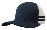 3995 deep-fit striped trucker cap in Navy/White/Navy