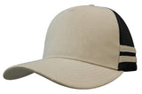 3995 deep-fit striped trucker cap in Stone/Black/Stone