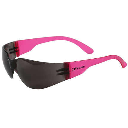 JB's 8H001 safety glasses – Smoke / Hot Pink lens/frame, 12-pack