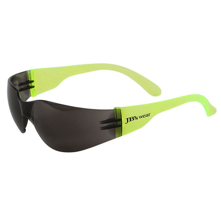 JB's 8H001 safety glasses – Smoke / Lime lens/frame, 12-pack