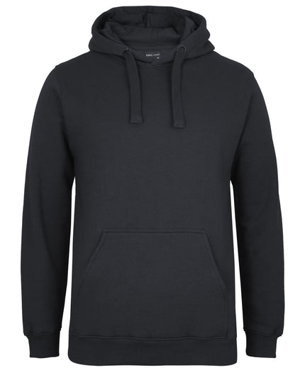 JB's Wear Fleecy Hoodie 3FH in Black, unbranded front view from the official supplier.