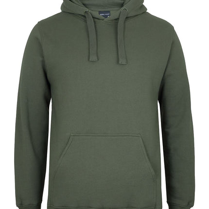 JB's Wear Fleecy Hoodie 3FH in Army, unbranded front view from the official supplier.