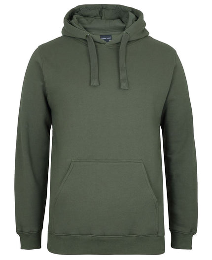 JB's Wear Fleecy Hoodie 3FH in Army, unbranded front view from the official supplier.