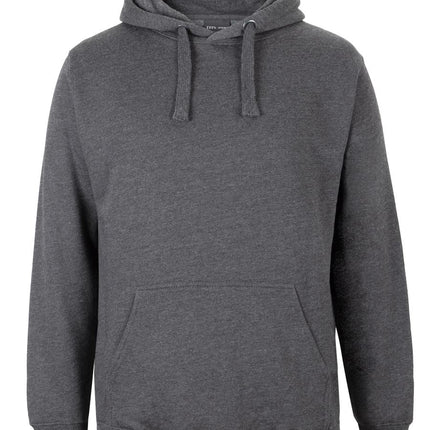 JB's Wear Fleecy Hoodie 3FH in Charcoal Marle, unbranded front view from the official supplier.