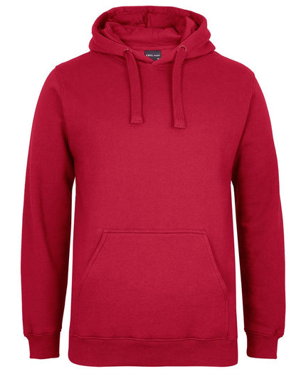 JB's Wear Fleecy Hoodie 3FH in Red, unbranded front view from the official supplier.