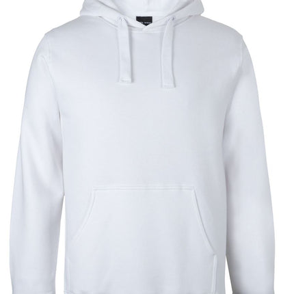 JB's Wear Fleecy Hoodie 3FH in White, unbranded front view from the official supplier.