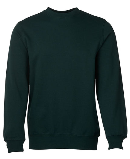 JB's Wear Classic Fleecy Sweatshirt 3FS in Bottle, unbranded front view from the official supplier.