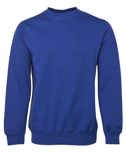 JB's Wear Classic Fleecy Sweatshirt 3FS in Royal, unbranded front view from the official supplier.
