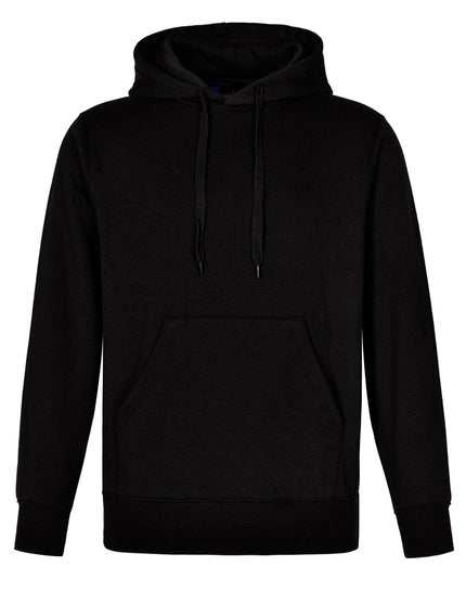 Winning Spirit Passion Fleece Hoodie FL09 in Black/Black, unbranded front view from the official supplier.