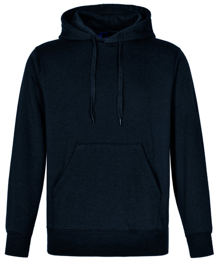 Winning Spirit Passion Fleece Hoodie FL09 in Navy/Navy, unbranded front view from the official supplier.